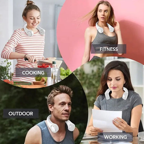 Portable Summer Air Cooling Neck Fan.